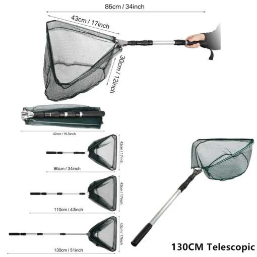 55cm-190cm Telescopic Fishing Net - Image 21