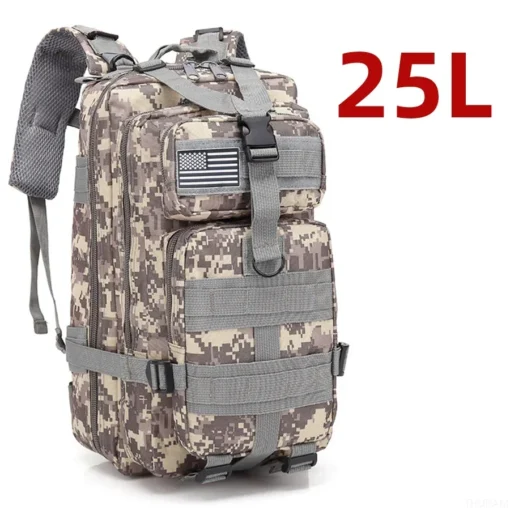 25L/50L 1000D Nylon Waterproof Trekking Fishing Hunting Bag - Image 7