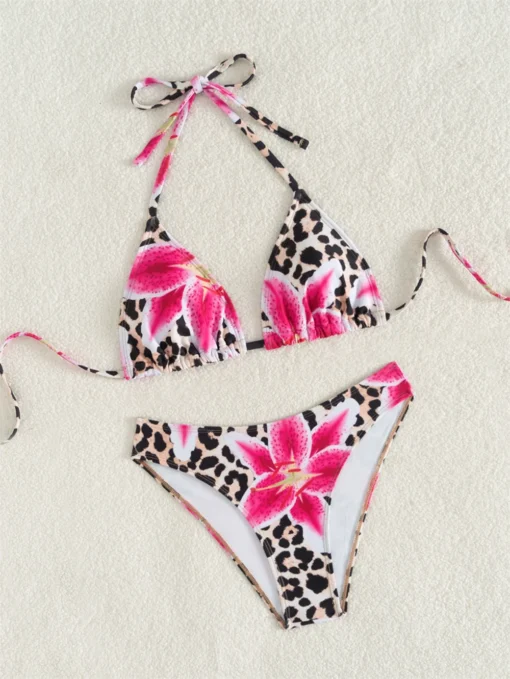 2025 New Flower Print Bikini Set - Image 34