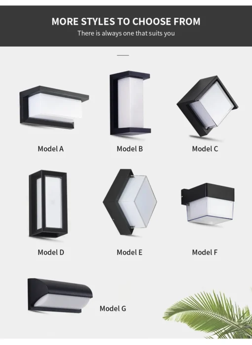 LED Outdoor Wall Light PIR Motion Sensor Wall lamp - Image 16