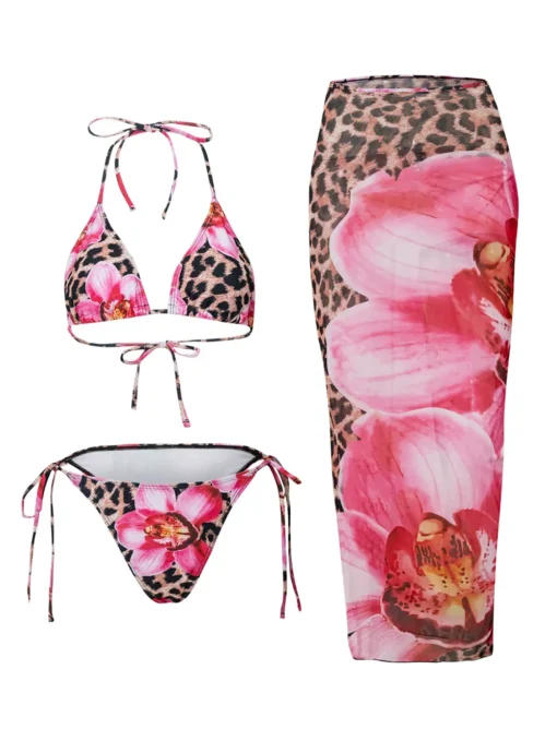 2025 New Flower Print Bikini Set - Image 35