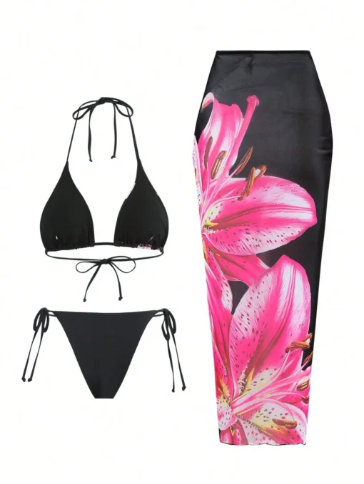 2025 New Flower Print Bikini Set - Image 25