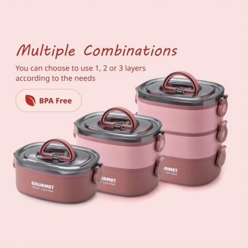 1 Set Bento Box Lunch Box - Image 3