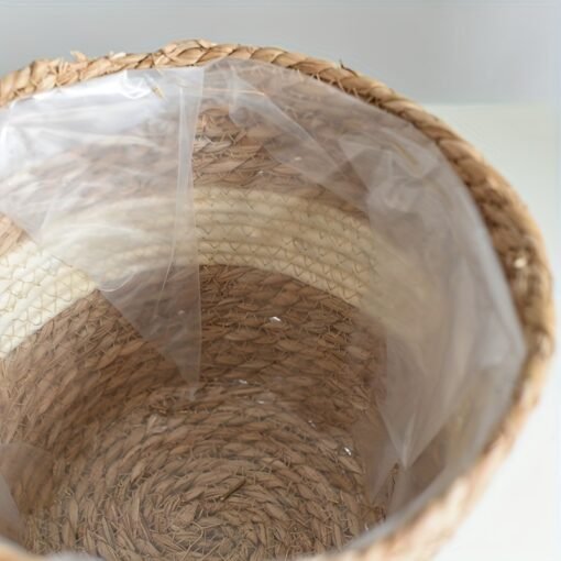 Handwoven Rattan Flower Pot - Image 10