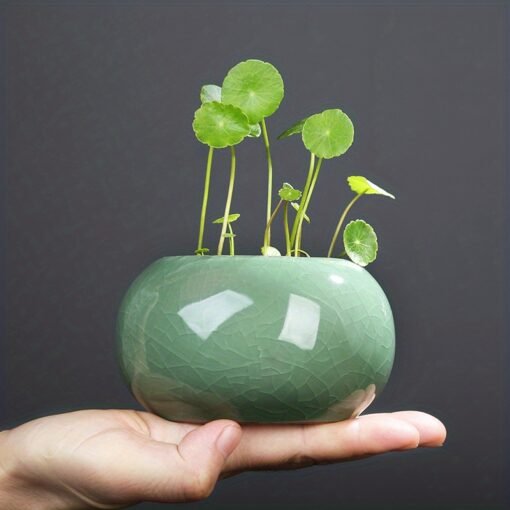 Ceramic Go Kiln Copper Money Grass Vase - Image 15
