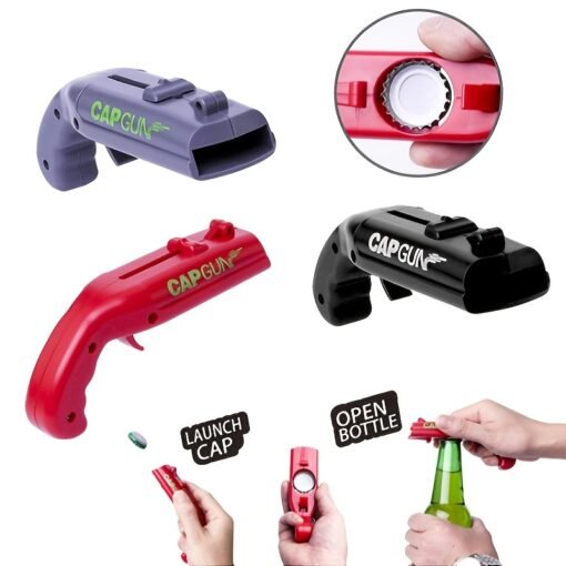 1pc Amusing Cap Gun Shaped Bottle Opener - Image 2