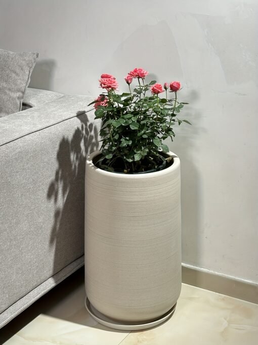 Large Ceramic Planter with Drainage Hole - Image 13