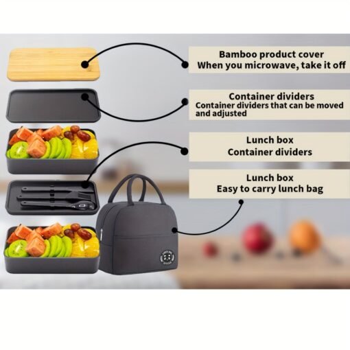 Double Layer Bento Lunch Box - Image 13