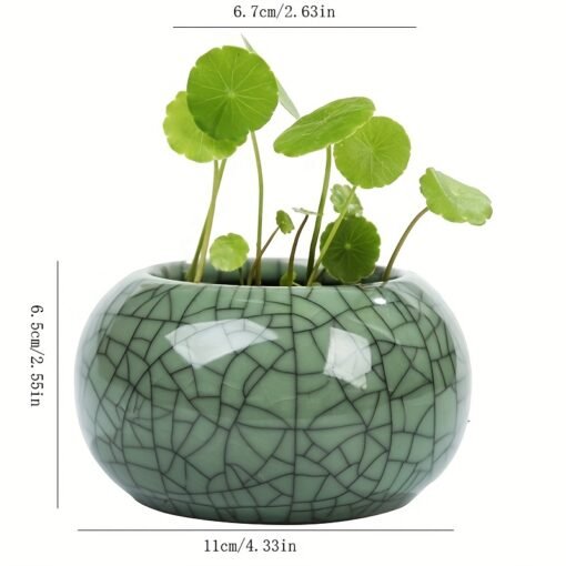 Ceramic Go Kiln Copper Money Grass Vase - Image 6