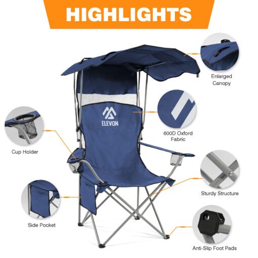 BalanceFrom Canopy Chair - Image 76